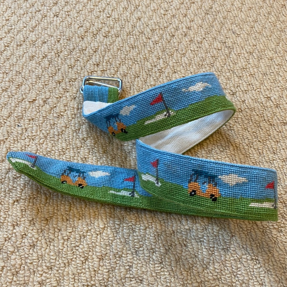 Needlepoint Boys Belt